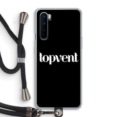 Topvent Zwart: OnePlus Nord Transparant Hoesje met koord