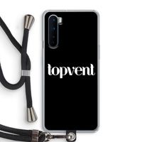 Topvent Zwart: OnePlus Nord Transparant Hoesje met koord