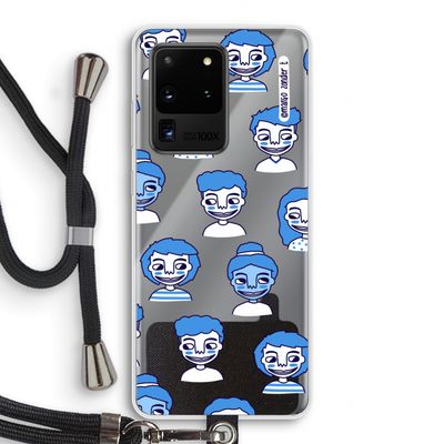 Gezichtjes: Samsung Galaxy S20 Ultra Transparant Hoesje met koord