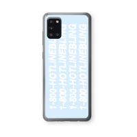 Hotline bling blue: Samsung Galaxy A31 Transparant Hoesje