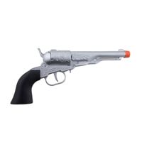 Verkleed speelgoed revolver/pistool metaal 8 schots   - - thumbnail