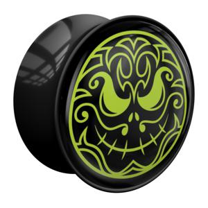 Double Flared Plug met Magic Skull Design Acryl Tunnels & Plugs