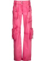 Blumarine pantalon slim à poches cargo - Rose - thumbnail