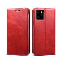 Suteni kalf textuur horizontale Flip lederen draagtas met houder & kaartsleuven & portemonnee voor iPhone 11 Pro (rood)