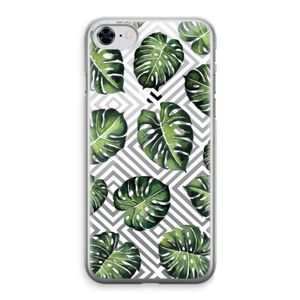 Geometrische jungle: iPhone 8 Transparant Hoesje