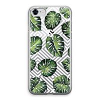 Geometrische jungle: iPhone 8 Transparant Hoesje