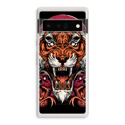 Tiger and Rattlesnakes: Google Pixel 6 Pro Transparant Hoesje