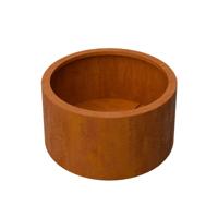 Geroba Geroba RondaB13 ronde plantenbak met bodem 800x400mm - Cortenstaal