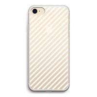 Strepen zwart-wit: iPhone 7 Transparant Hoesje Strepen zwart-wit: iPhone 7 Transparant Hoesje