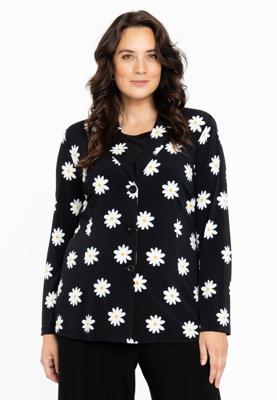 Yoek Blazer kort DAISY | Zwart | Maat 50/52