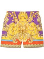 Versace Kids short de bain à imprimé baroque - Jaune - thumbnail