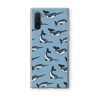 Narwhal: Samsung Galaxy Note 10 Transparant Hoesje
