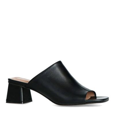 Manfield leren muiltjes zwart Manfield leren muiltjes zwart