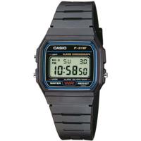 Horloge - Casio - Vintage - Zwart - Digitaal - Hars - WR ISO 22810 waterbestendigheid