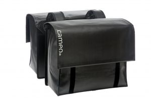 New Looxs dubbele fietstas Cameo 46 liter 39 cm bisonyl zwart