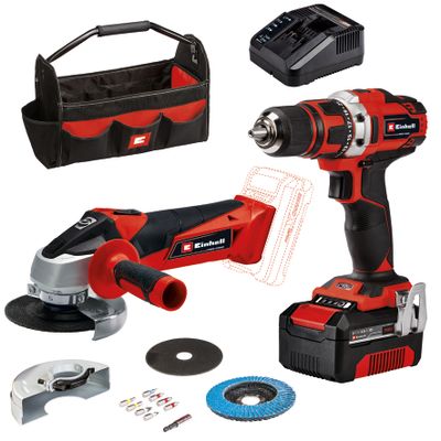 Einhell TE-TK 18/2 Li Kit 18 V/4.0 Ah, (Accu Boor-/Schroefmachine / Accu Haakse Slijper) - 1 accu - 4257240 - 4257240