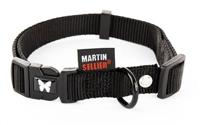 Martin Martin halsband verstelbaar nylon zwart - thumbnail