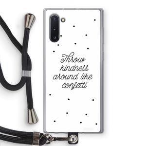 Confetti: Samsung Galaxy Note 10 Transparant Hoesje met koord