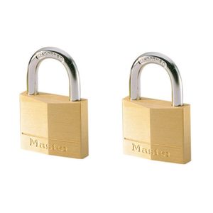 Masterlock 2 x 40mm padlocks ref. 140EURD - keyed alike padlocks - 140EURT