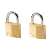 Masterlock 2 x 40mm padlocks ref. 140EURD - keyed alike padlocks - 140EURT - thumbnail