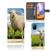Samsung Galaxy A31 | Telefoonhoesje | Met pasjeshouder | Schaap en Lammetje