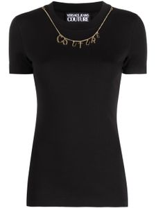 Versace Jeans Couture t-shirt en coton à manches courtes - Noir