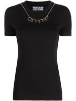 Versace Jeans Couture t-shirt en coton à manches courtes - Noir
