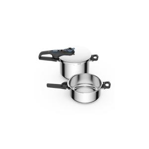 Tefal P2584301 Secure Trendy Snelkookpannen 2-delige set 4L + 6L