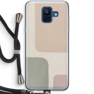 Geo #7: Samsung Galaxy A6 (2018) Transparant Hoesje met koord