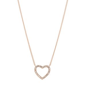 Fossil JF03086791 Ketting Vintage Glitz staal rosekleurig
