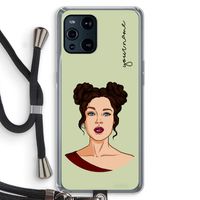 Pop-Art Creator: Oppo Find X3 Transparant Hoesje met koord