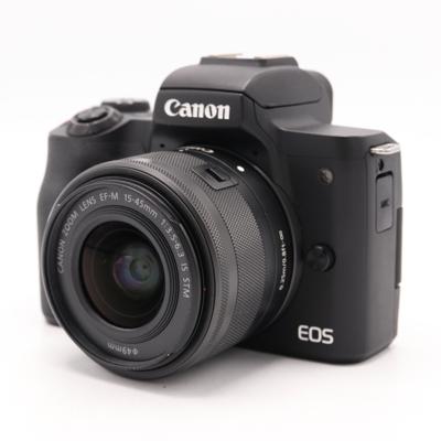 Canon EOS M50 mark II zwart + 15-45mm IS STM occasion