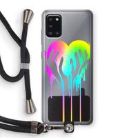 Hold My Heart: Samsung Galaxy A31 Transparant Hoesje met koord