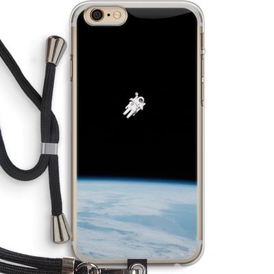 Alone in Space: iPhone 6 PLUS / 6S PLUS Transparant Hoesje met koord