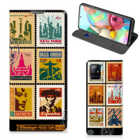 Samsung Galaxy A71 Book Cover Postzegels - thumbnail