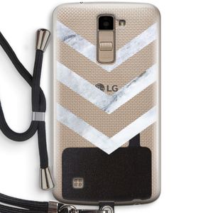 Marmeren pijlen: LG K10 (2016) Transparant Hoesje met koord