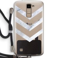 Marmeren pijlen: LG K10 (2016) Transparant Hoesje met koord