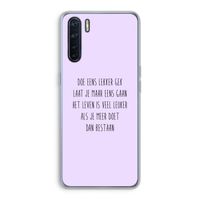 Gek: Oppo A91 Transparant Hoesje Gek: Oppo A91 Transparant Hoesje