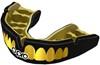 Opro 790002 Instant Custom Dentist Fit Teeth Mouthguard - Black-Gold - SR