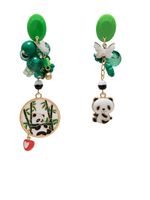 Amir Slama boucles d'oreilles pendantes à breloques - Vert - thumbnail