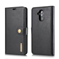 DG. MING Crazy Horse textuur Flip afneembare magnetische lederen Case voor Huawei Mate 20 Lite / Maimang 7 met houder & kaartsleuven & portemonnee (z