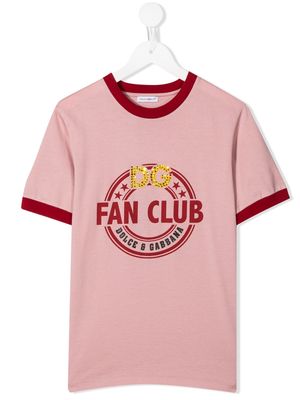 Dolce & Gabbana Kids t-shirt Fan Club - Rose