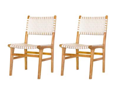 Teak tuinstoel Mataram (set van 2 stoelen) Tuindeco - Tuindeco