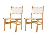 Teak tuinstoel Mataram (set van 2 stoelen) Tuindeco - Tuindeco