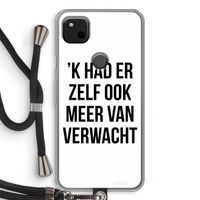Meer verwacht: Pixel 4a Transparant Hoesje met koord