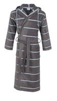 Carl Ross Carl Ross Heren Badjas Velours met Capuchon 610300 Basalt/Iceblue 48/50 Carl Ross Carl Ross Heren Badjas Velours met Capuchon 610300 Basalt/Iceblue 48/50