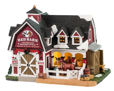 Red Barn Veterinary Hospital 19x24x20 cm Kersthuisje - Lemax