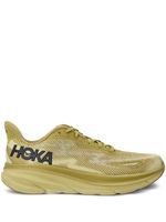 HOKA baskets Clifton 9 à semelle épaisse - Jaune