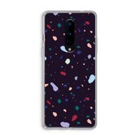 Dark Rounded Terrazzo: OnePlus 8 Transparant Hoesje