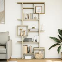 Boekenkast 92x29x188 cm bewerkt hout sonoma eikenkleurig
